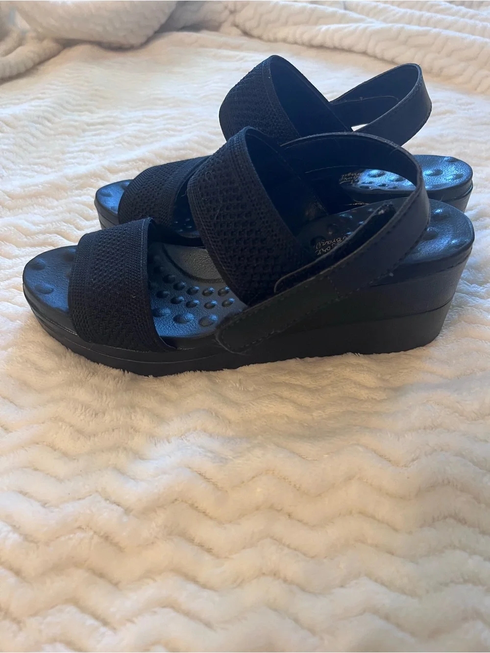 Malu Women's Black Platform Sandals Size 7